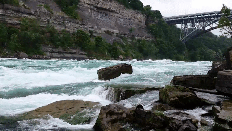 White Water Walk Niagara - animaţie, apă curgătoare, GIF